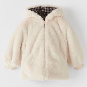 ZARA kids faux fur jacket - size 4-5 years
